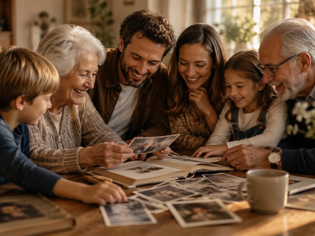 Family preserving memories together